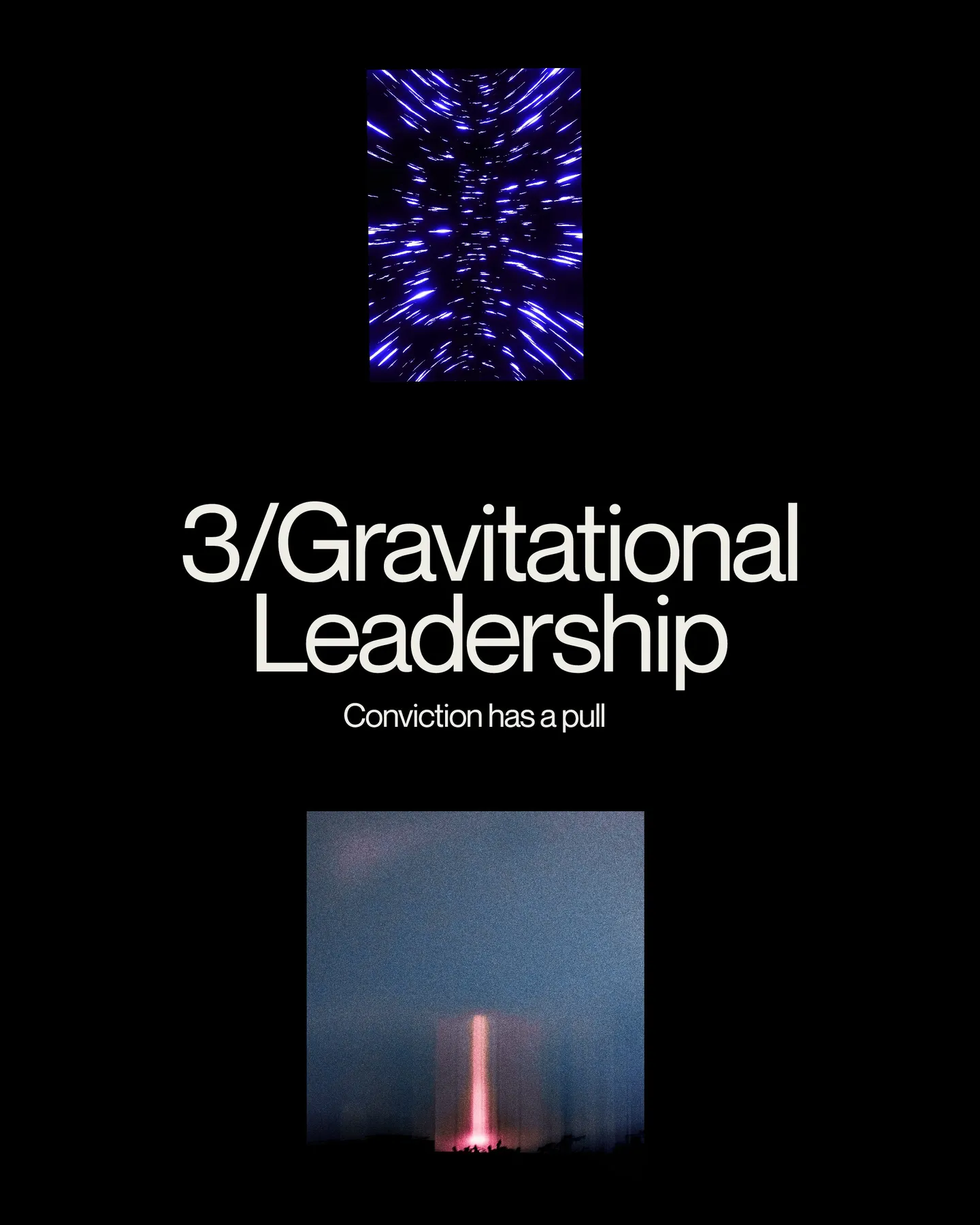 Page 15 of 29. 3/Gravitational Leadership Conviction has a pull