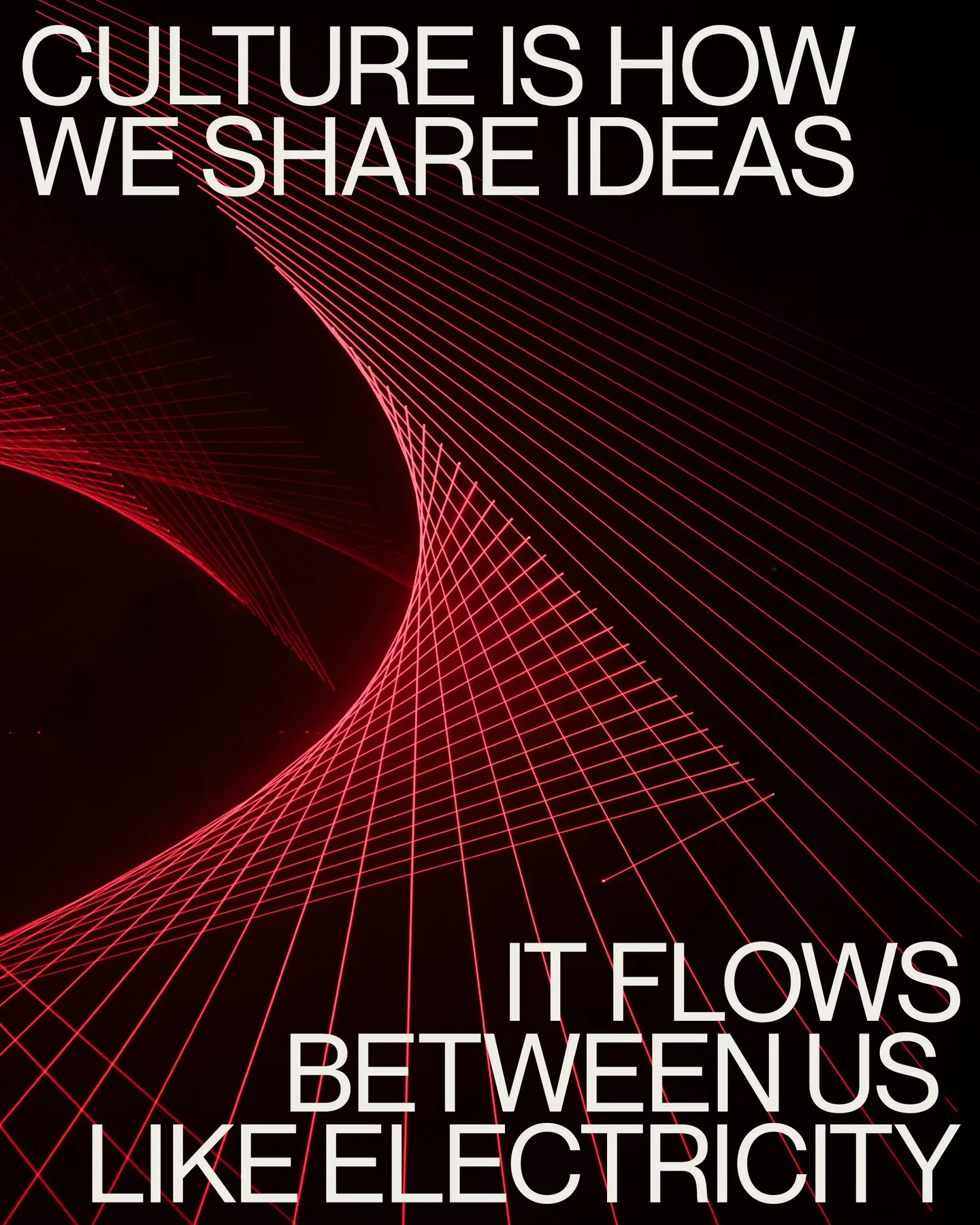 Page 21 of 29. Culture is how we share ideas It flows between us like electricity